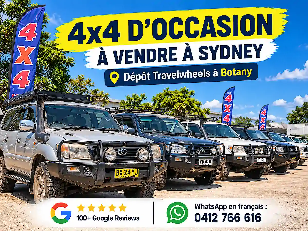 Campervans à vendre à Sydney et 4x4 d’occasion au dépôt Travelwheels à Botany