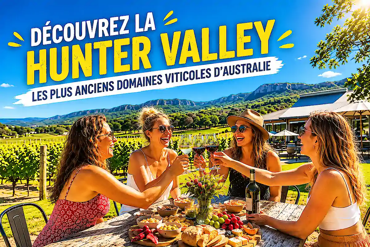 Hunter Valley et ses domaines viticoles en Australie, étape d’un road trip Cairns Sydney avec dégustation de vins au cœur des vignobles