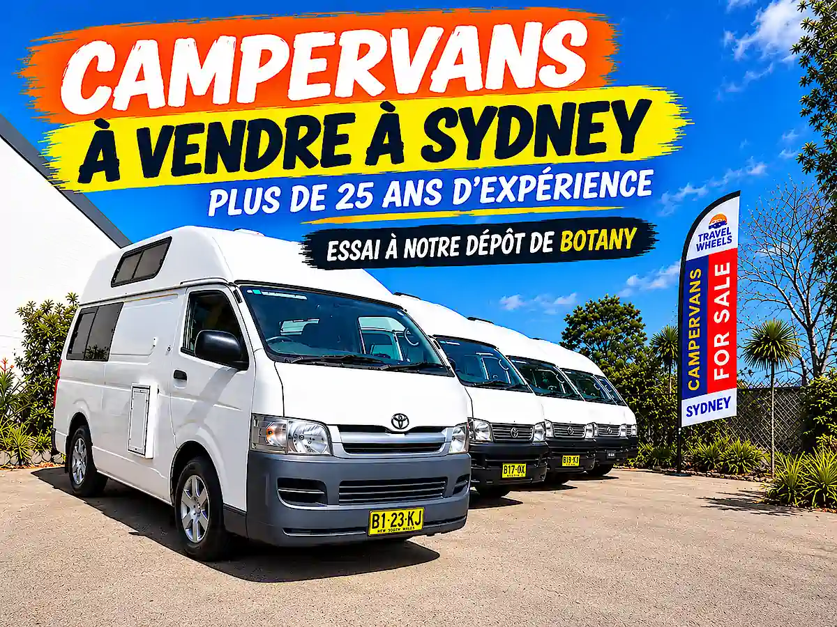 Campervans à vendre à Sydney chez Travelwheels avec essais disponibles au dépôt de Botany